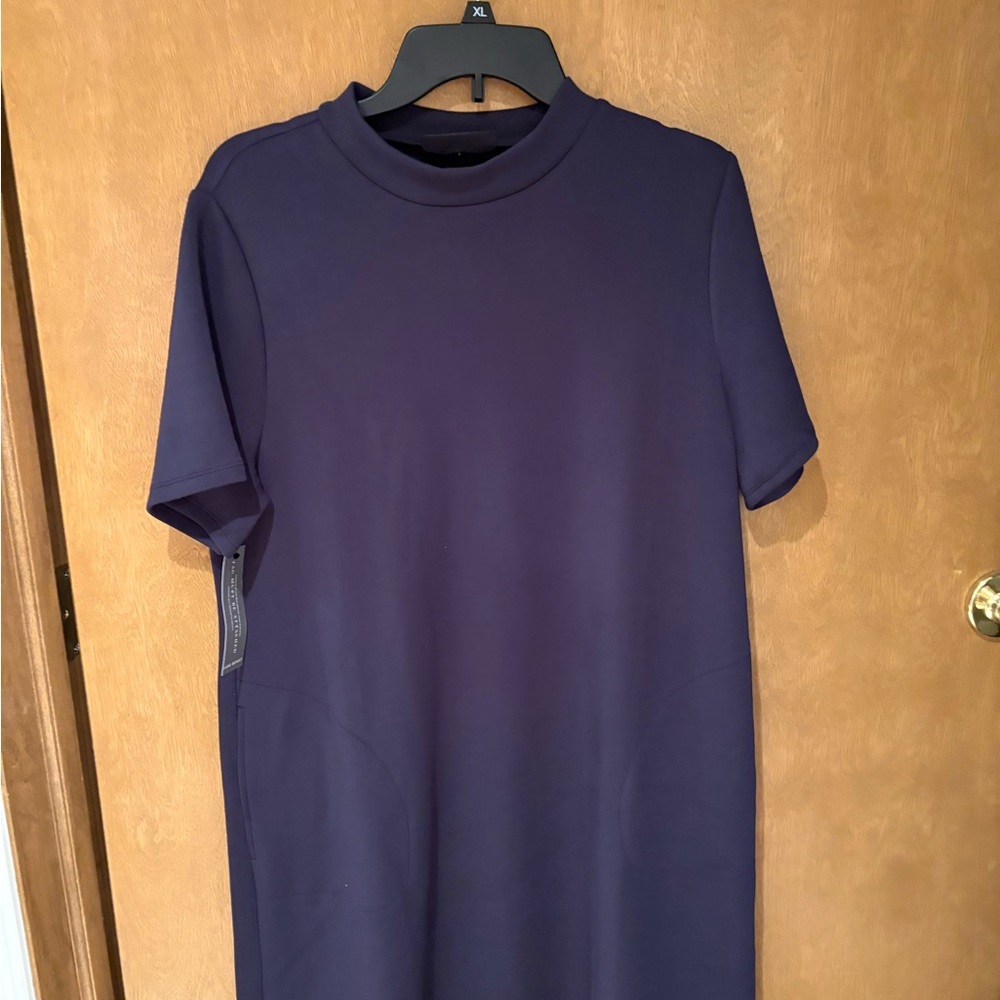 Lane Bryant Navy Short-Sleeve Dress Size 14/16